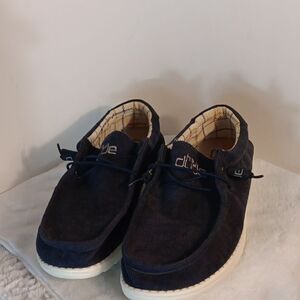 Hey Dude Men's Corduroy Navy Shoes